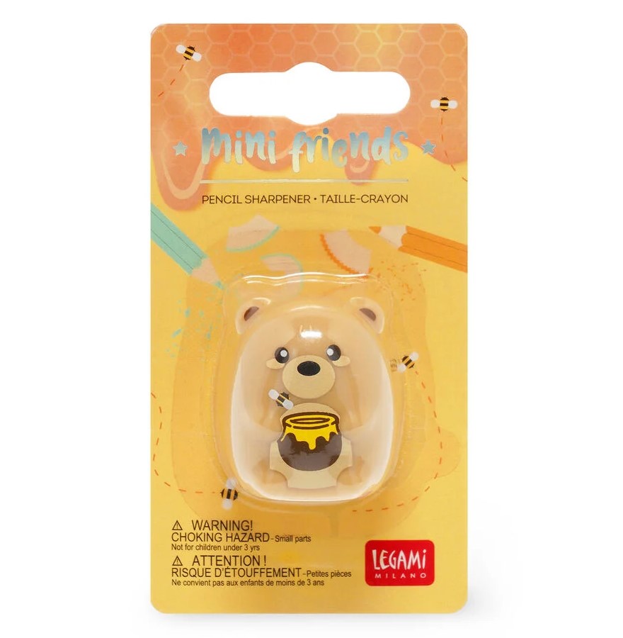 PENCIL SHARPENER - MINI FRIENDS - TEDDY